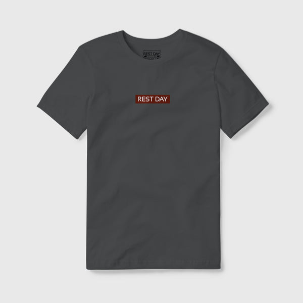 Organic Cotton Unisex Iron Grey Stamp T-Shirt