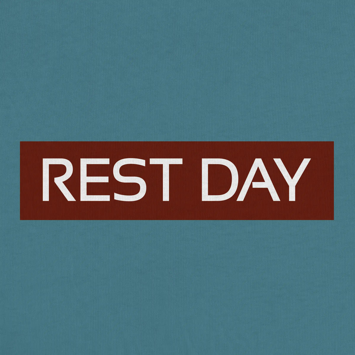 Rest Day Unisex Adriatic Blue Stamp Hoody - S – Rest Day Apparel