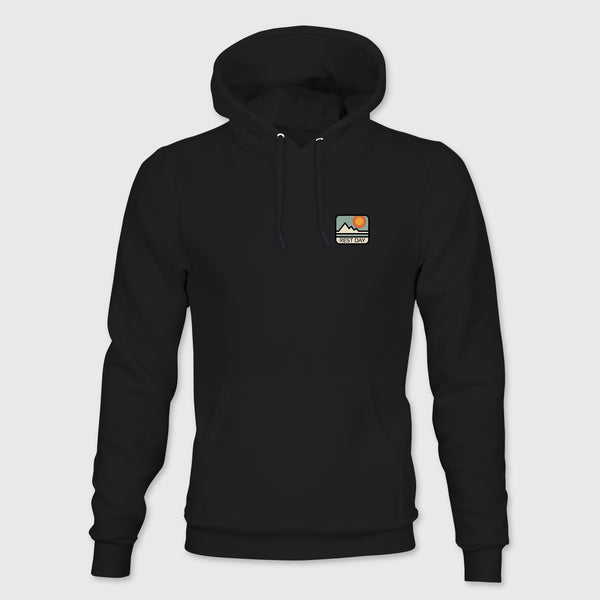 Organic Cotton Unisex Black Chase The Hills Hoody