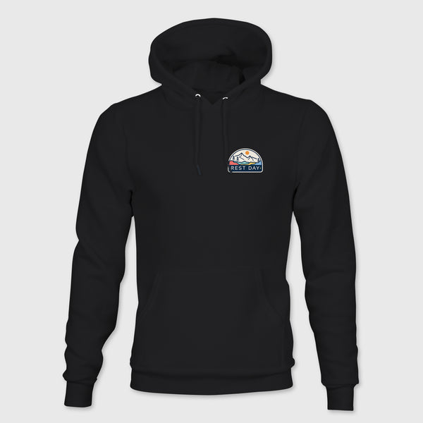 Organic Cotton Unisex Black Vibrant Valleys Hoody