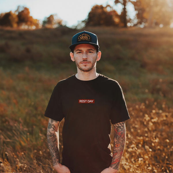 Organic Cotton Unisex Black Stamp T-Shirt