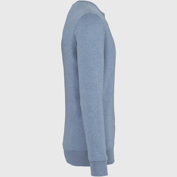 Organic Cotton Unisex Cool Blue Heather Pocket Swash Sweatshirt