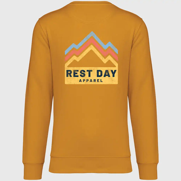 Organic Cotton Unisex Curcuma Mountain Trails Sweatshirt