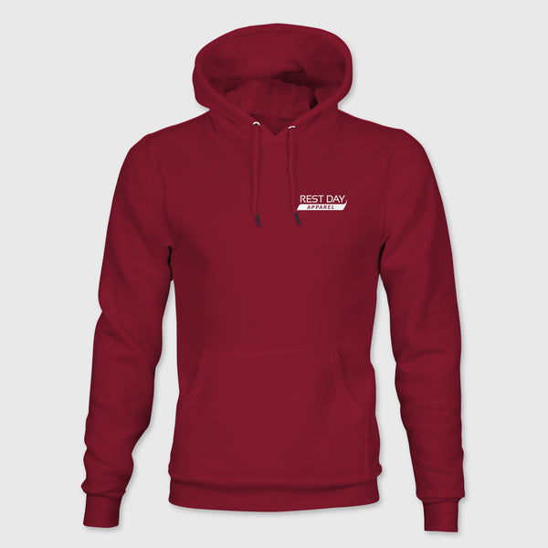 Organic Cotton Unisex Hibiscus Red Pocket Swash Hoody