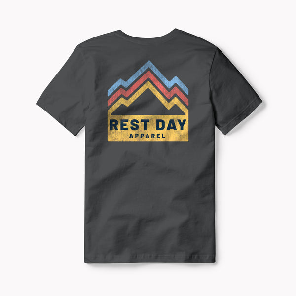 Organic Cotton Unisex Iron Grey Mountain Trails T-Shirt