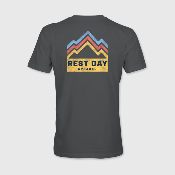 Organic Cotton Unisex Iron Grey Mountain Trails T-Shirt