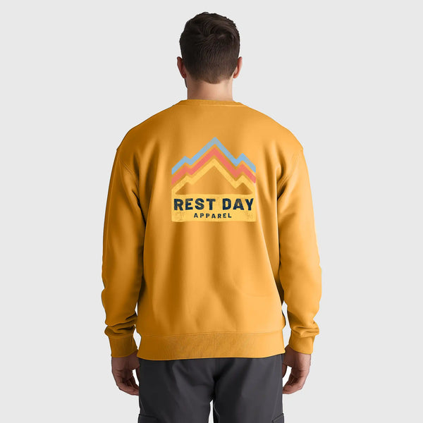 Organic Cotton Unisex Curcuma Mountain Trails Sweatshirt